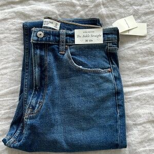 Abercrombie jeans, ankle straight ultra high rise, size 10 R